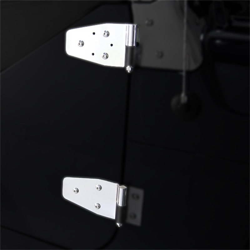 Jeep Wrangler Door Hinge Kit - Front - Rugged Ridge - Stainless Steel - Stainless Steel - `87-`06